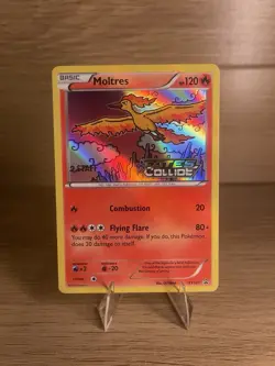 Pokemon Moltres XY127 XY Fates Collide STAFF PROMO NEAR MINT - Image 2