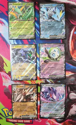 Pokemon White Flare/Black Bolt Full C/U/R/EXs, Both 1-86. No Reverse Holos - Image 1