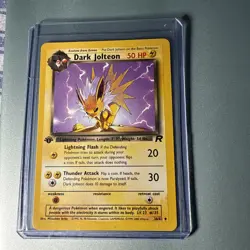 Pokemon TCG Dark Jolteon Team Rocket English 1st Ed Uncommon 50 HP 38/82 - Image 1