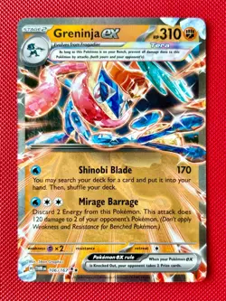Greninja EX 106/167 Sv06: Twilight Masquerade Pokemon TCG NM - Image 1