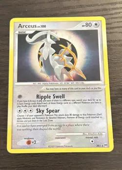 Pokemon TCG Arceus AR5 Arceus Holo Rare Lv.100 80 HP EN 2009 Basic - Image 1