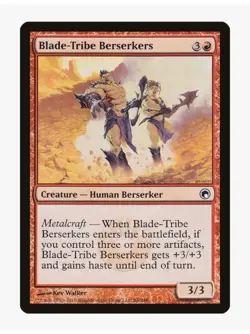 Blade-Tribe Berserkers MTG SOM LP-NM | Pauper Affinity Metalcraft EDH Haste - Image 1