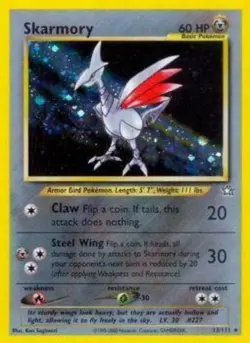 Pokemon Skarmory Holo Rare Neo Genesis 13/111 NM/LP - Image 1