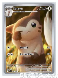 Furret JTG 168/159 Journey Together Pokemon Illustration Rare Holo NM/M - Image 1