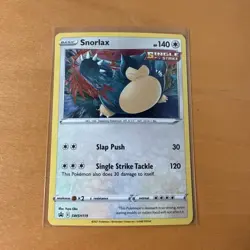 Pokemon TCG Snorlax SWSH119 Sword & Shield Holo Black Star Promo NM - Image 1