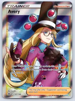 Avery 187/198 Chilling Reign Holo Pokemon NM - Image 1