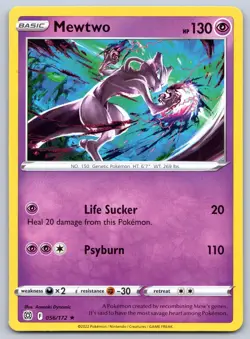 Mewtwo 056/172 Brilliant Stars Pokemon NM - Image 1