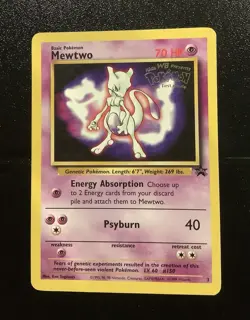 Pokemon Movie Mewtwo Black Star Promo 3/53 WOTC Vintage 1999 - Image 1