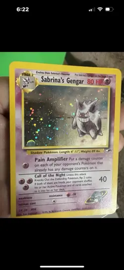 Wizards Pokemon TCG 2x Holo Gengar Lot Sabrina's 14/132 + Gengar 5/62 EN - Image 2