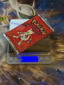 WOTC Pokemon Base Set 2 Sealed Booster Pack Mewtwo Potentially Heavy 21.08g - Image 1