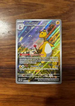 Ampharos 090/086 Holo Illustration Rare Chaos Rising Pokemon Holo Near Mint - Image 1