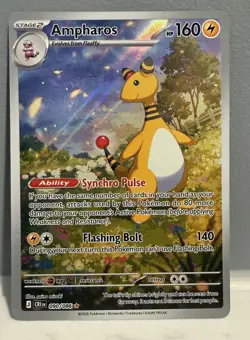 Ampharos 090/086 Holo Illustration Rare Chaos Rising Pokemon Near Mint - Image 1