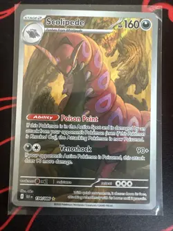 Scolipede 134/086 Illustration Rare - Black Bolt (2025). Raw. ENG. Pokemon TCG - Image 1