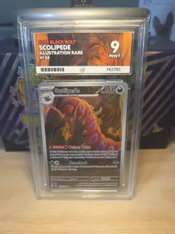 Scolipede 134/086 ACE 9 Illustration Rare Black Bolt Pokemon TCG - Image 1