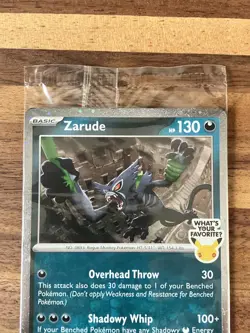 Zarude GameStop Promo Pitch Black Cosmos Holo Pokemon TCG Sealed! 🔥 - Image 2