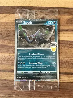 Zarude GameStop Promo Pitch Black Cosmos Holo Pokemon TCG Sealed! 🔥 - Image 4