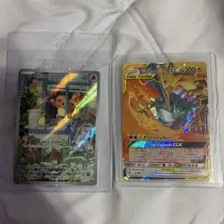 Pokemon TCG 4-Card Lot Charmander Birds TAG TEAM GX Mawile Snorlax Graded Holo - Image 1