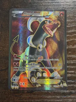 Houndoom EX Full Art153/162 XY Breakthrough Holo Pokemon Card LP+ - Image 1