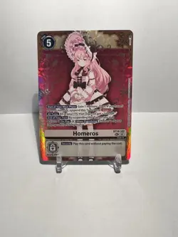 Homeros Foil Secret Rare BT24-102 SEC Digimon Card Game Foil Time Stranger NM - Image 1