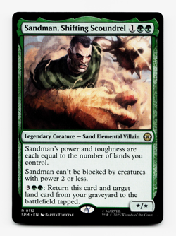 Sandman, Shifting Scoundrel [Marvel's Spider-Man] MTG Magic NM/M *Ships Meow!* - Image 1