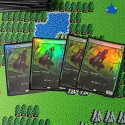 MTG - Llanowar Elves Promo Foil - English - Dominaria Open House - Playset (4x) - Image 1