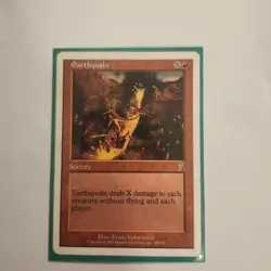 7th Edition Earthquake MTG Magic the Gathering NM - Image 1