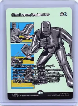 Simulacrum Synthesizer (Borderless) M Marvel Universe Eternal-Legal 61 NM - Image 1