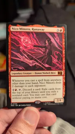 1x Nico Minoru Runaway NM - Marvel MTG Magic MSC Jumpstart x1 - Image 1