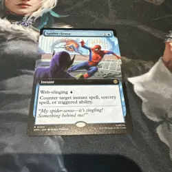 Spider-Sense (Extended Art) 254 MTG Marvel's Spider-Man Regular NM - Image 1