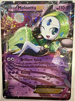 Meloetta EX RC11/RC25 Legendary Treasures Radiant Collection Pokemon Card LP/NM - Image 1