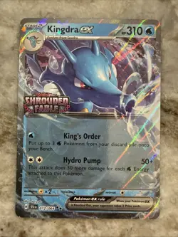 Pokemon TCG Card Shrouded Fable Kingdra EX 012/064 - STAMPED PROMO - Image 1