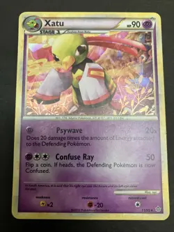 Pokemon TCG Xatu 11/95 Unleashed Cracked Ice Holo Rare TCG 2010 NM MP - Image 1