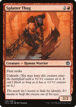 MTG magic 1x Splatter Thug FOIL (M/NM) Iconic MAsters - Image 1