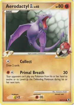 Aerodactyl GL 55/111 Common Rising Rivals Pokemon Near Mint - Image 1