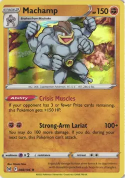 Machamp 088/196 Holo Rare Lost Origin Pokemon Near Mint - Image 1