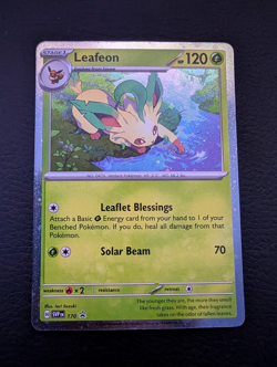 Leafeon SVP170 Scarlet & Violet Cosmos Holo Black Star Promo NM Pokemon Card - Image 1