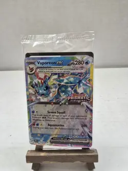 Pokemon TCG: Prismatic Evolutions Vaporeon ex 023/131 Stamped Promo Sealed - Image 1