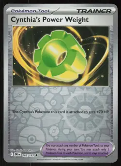 Cynthia's Power Weight 162/182 Uncommon Destined Rivals Pokemon Reverse Holo NM - Image 1