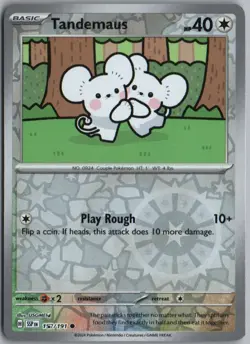 TANDEMAUS 157/191 COMMON SURGING SPARKS POKEMON REVERSE HOLO - Image 1
