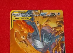 2019 Pokemon Moltres & Zapdos & Articuno GX Tag Team 44/68 - Image 4