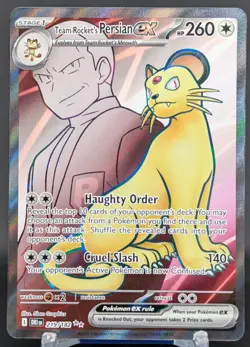 Pokemon Team Rocket's Persian ex #219/182 English Destined Rivals Ultra Rare - Image 1