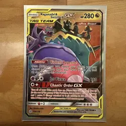 Pokemon Naganadel & Guzzlord GX 158/236 Tag Team Cosmic Eclipse Nintendo NM - Image 1
