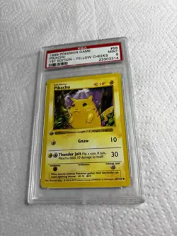 1999 POKEMON GAME 1ST EDITION-YELLOW CHEEKS #58 PIKACHU PSA 9 - Image 4