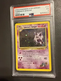 2000 POKEMON GYM HEROES HOLO #14 SABRINA'S GENGAR PSA 5 - Image 1