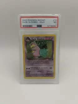 Dark Slowbro 12/82 PSA 7 Holo Rare Team Rocket 2000 Pokemon Card Graded - Image 1