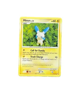 Minun Platinum 71/147 English 60 HP Common Pokemon TCG Card 2009 LP - Image 1