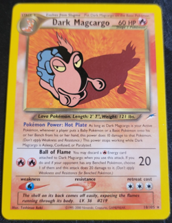 Dark Magcargo # 18/105 Neo Destiny Set Pokemon Trading TCG Rares Game Cards NM - Image 1