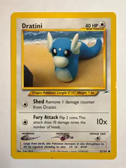 Dratini 63/105 Neo Destiny Pokemon Card - Image 1