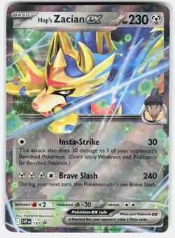 Pokemon tcg SV: Scarlet & Violet Promo Cards Hop's Zacian ex Near Mint or Better - Image 1