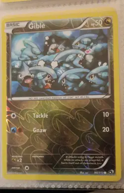 NM Gible 94/113 Legendary Treasures Reverse Holo pokemon card - Image 1